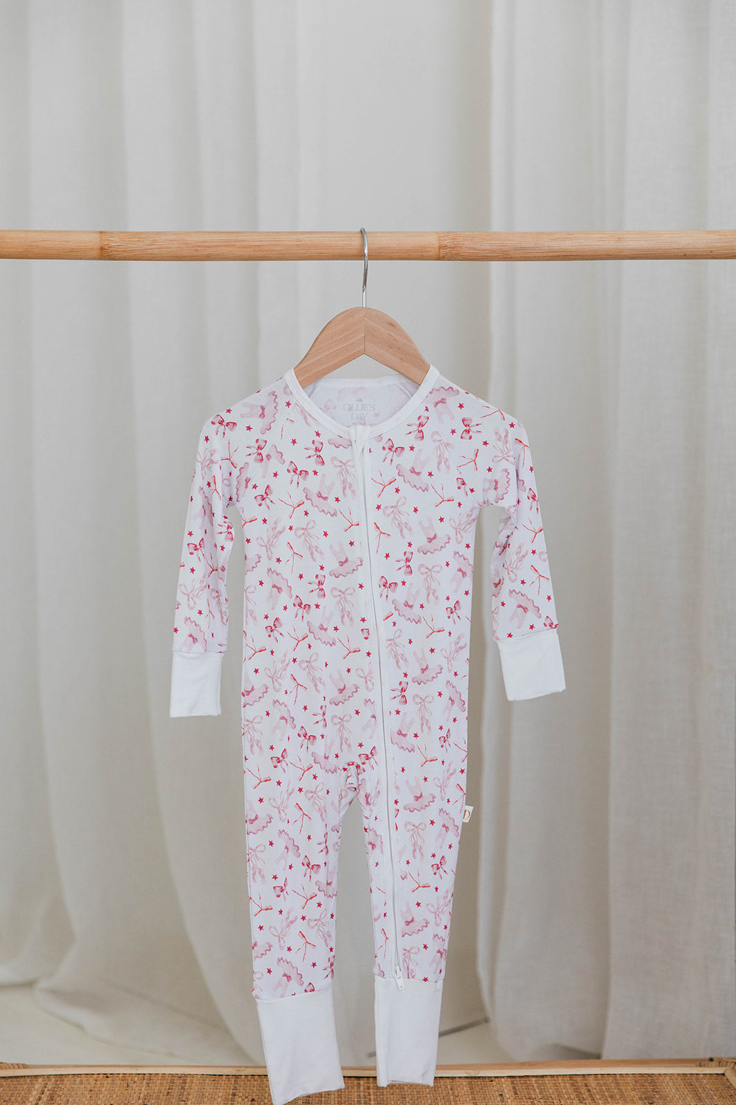 Zippered Romper in Ballerina