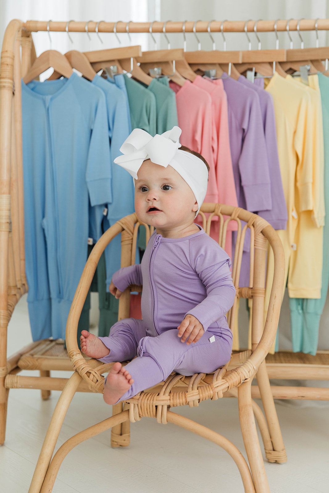 Zippered Romper in Lilac