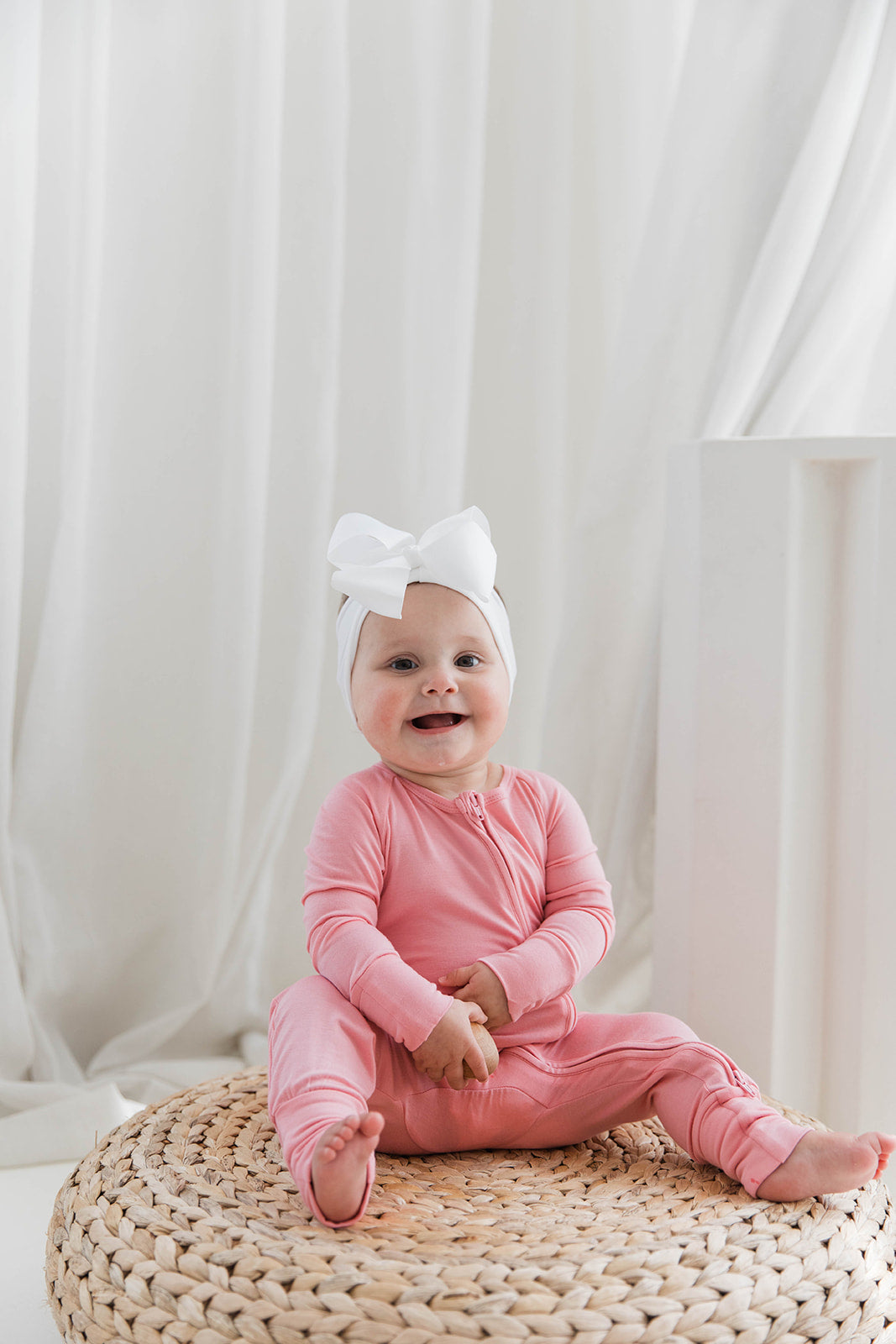 Zippered Romper in Tulip