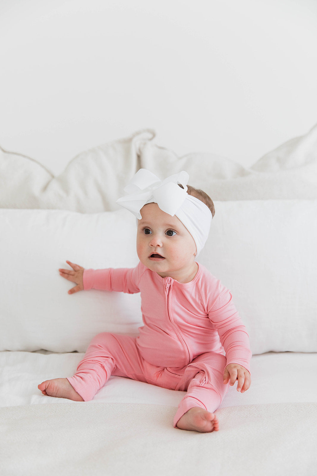 Zippered Romper in Tulip