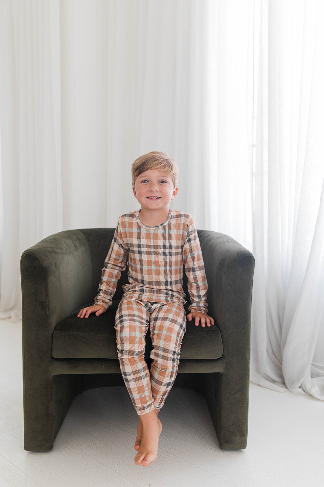 Two Piece Set in Autumn Plaid