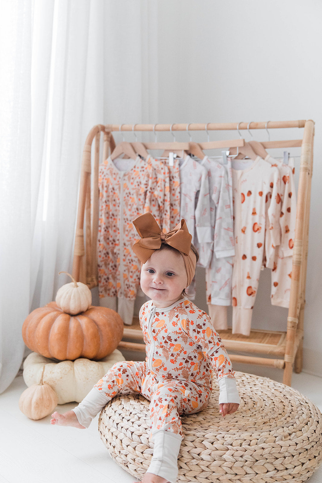 Zippered Romper in Maple Magic