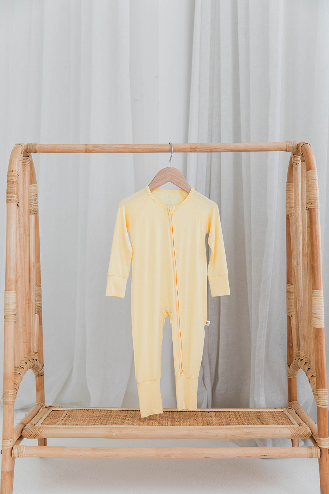 Zippered Romper in Sunshine