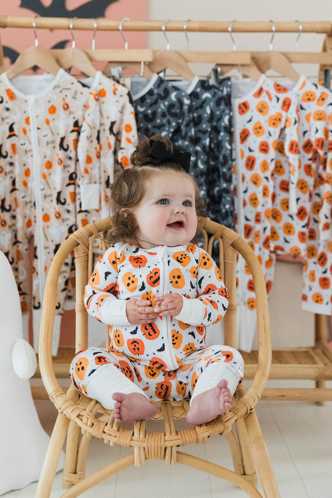 Zippered Romper in Trick or Treat