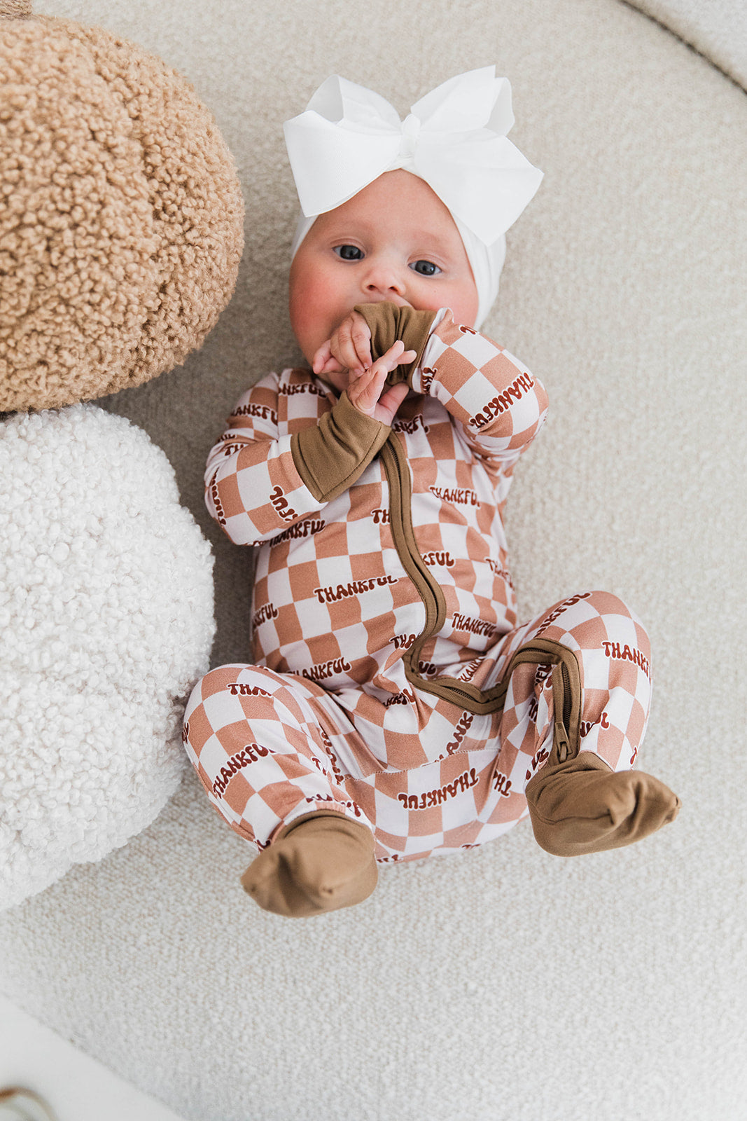 Zippered Romper in Thankful