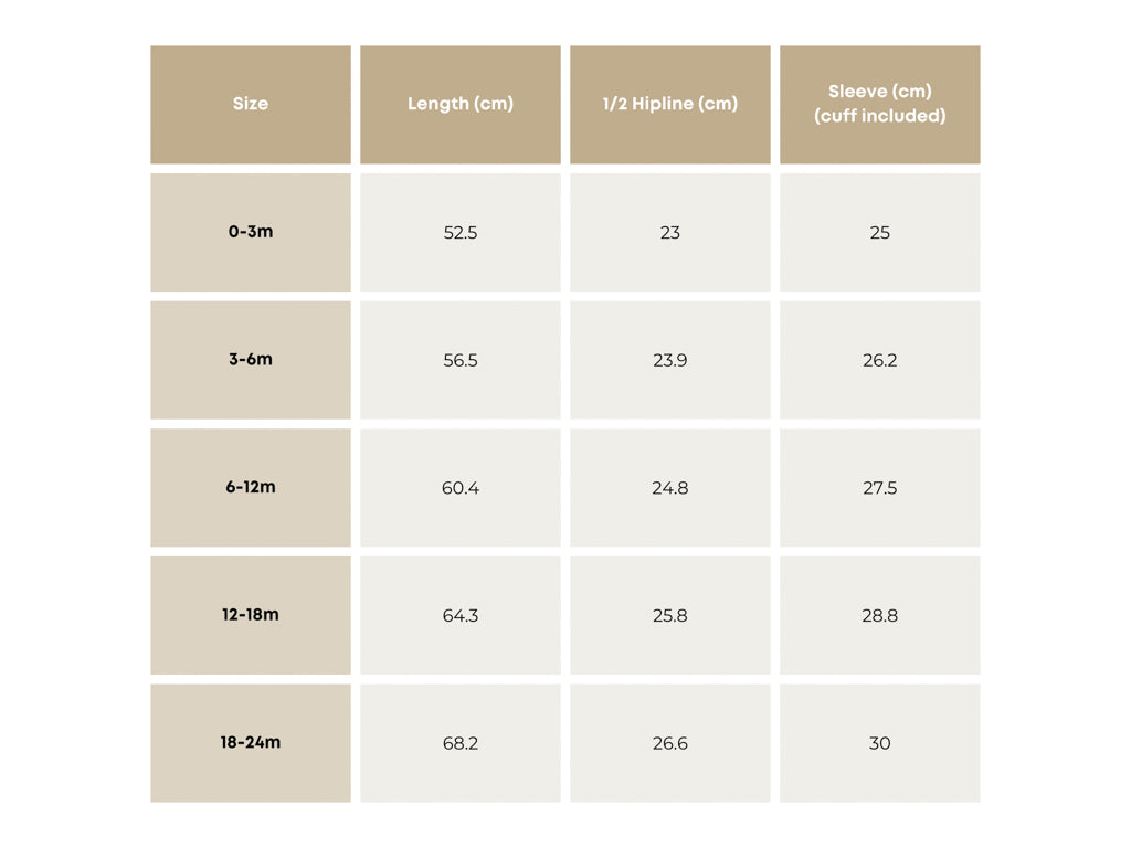 Sizing Chart – Ollie's Day