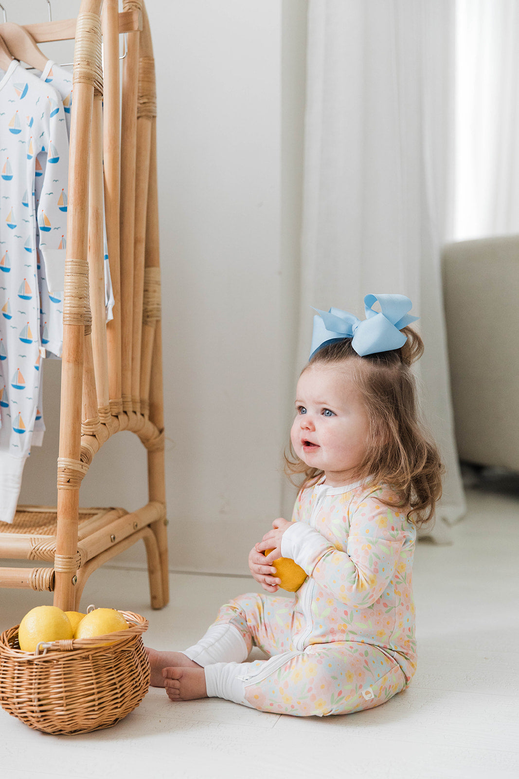 Zippered Romper in Amalfi Bloom