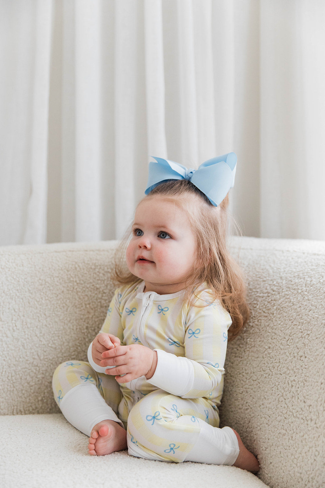 Zippered Romper in Lemoncello Check