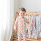 Zippered Romper in Marina Stripe