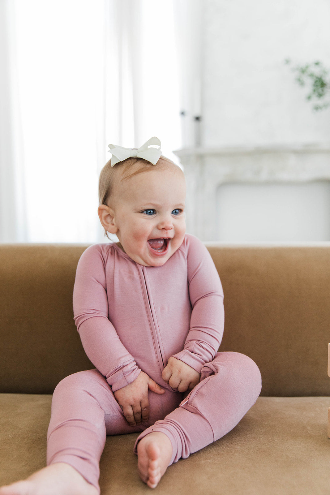 Zippered Romper in Raspberry