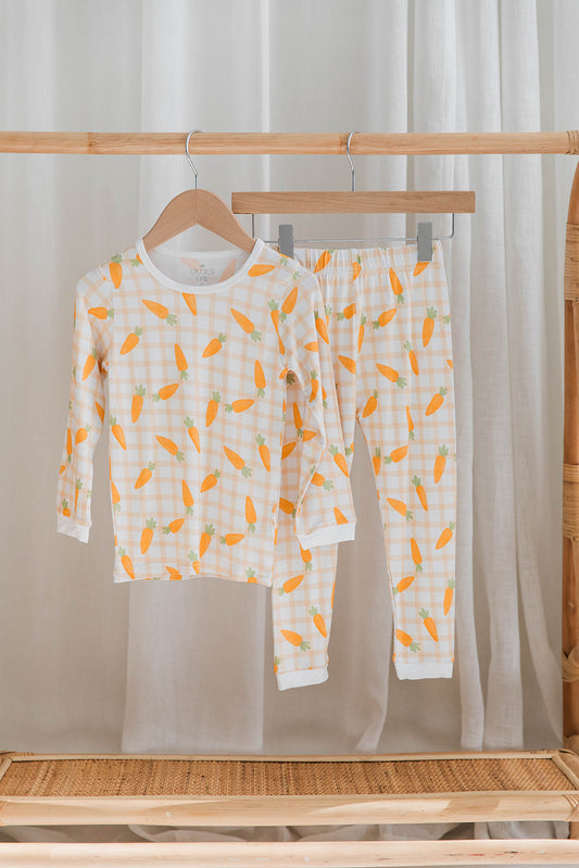 Two Piece Set in Carrot Patch Plaid