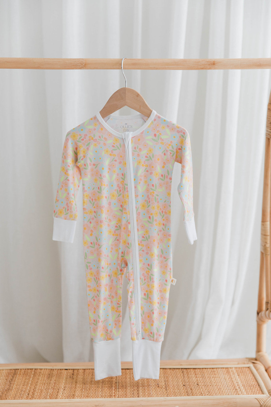 Zippered Romper in Amalfi Bloom