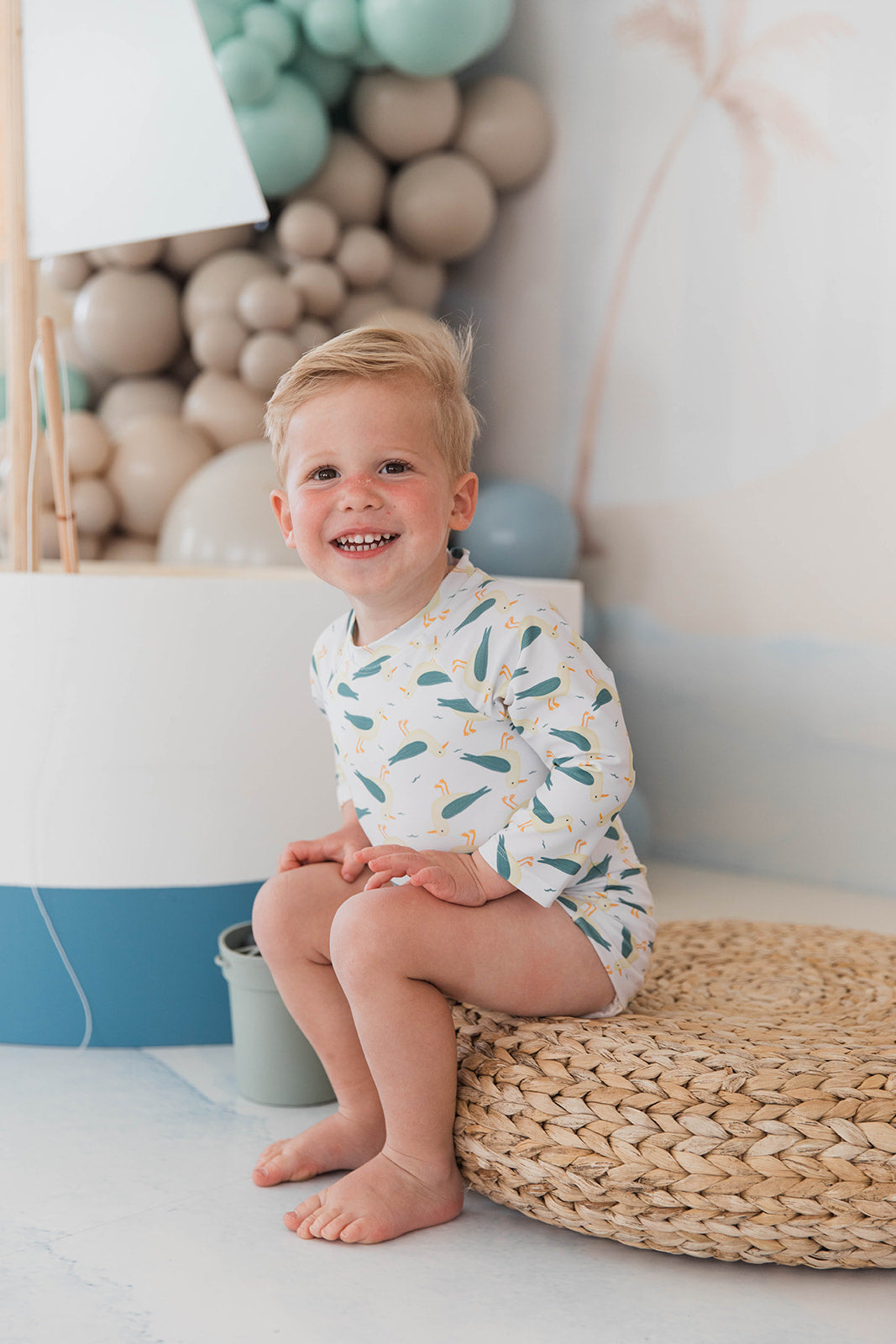 Grayton Rashguard - Capri Sky