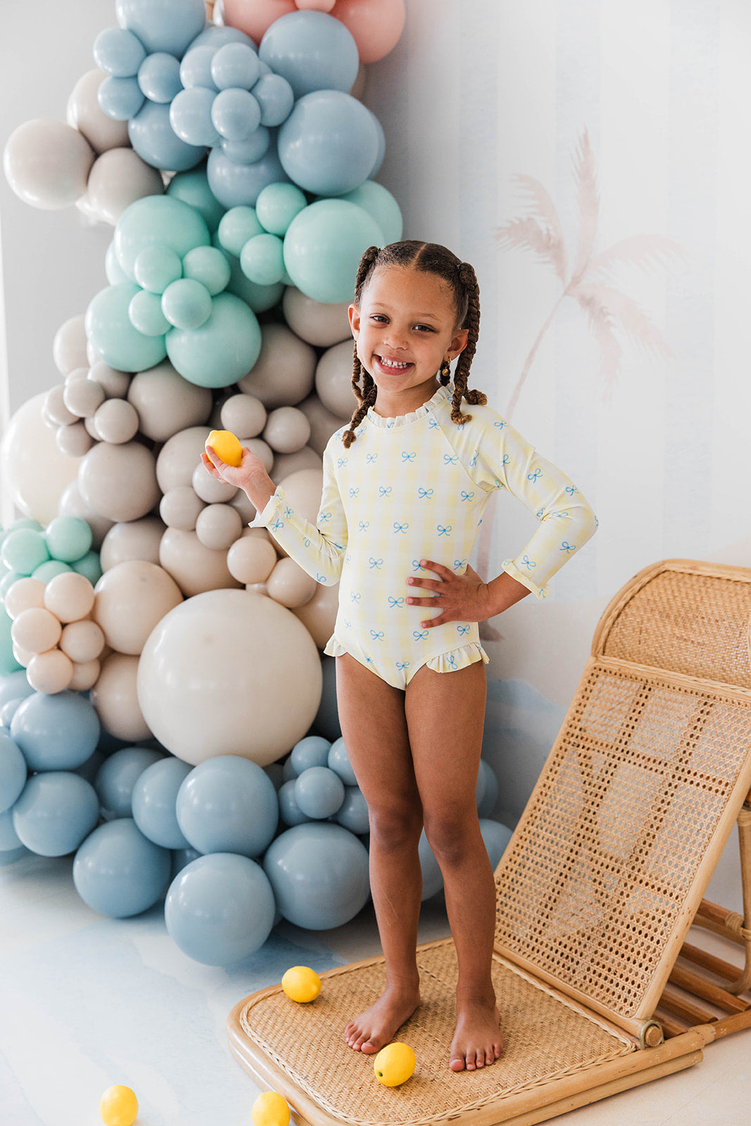 Laguna Rashguard - Lemoncello Check