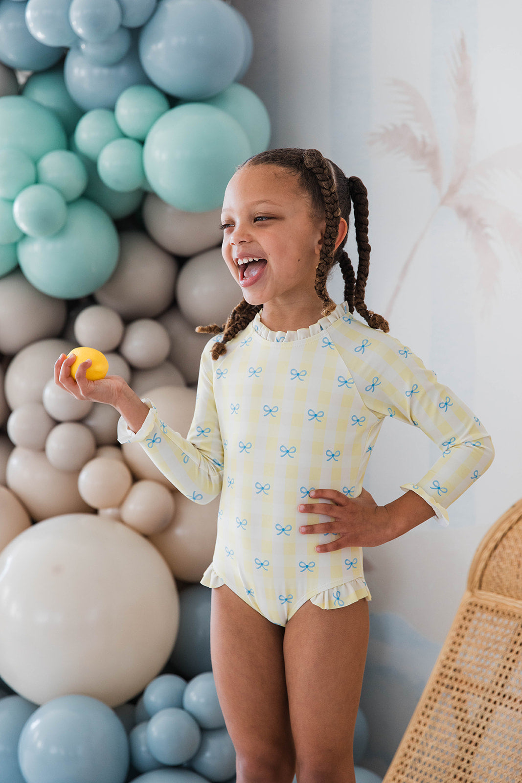 Laguna Rashguard - Lemoncello Check