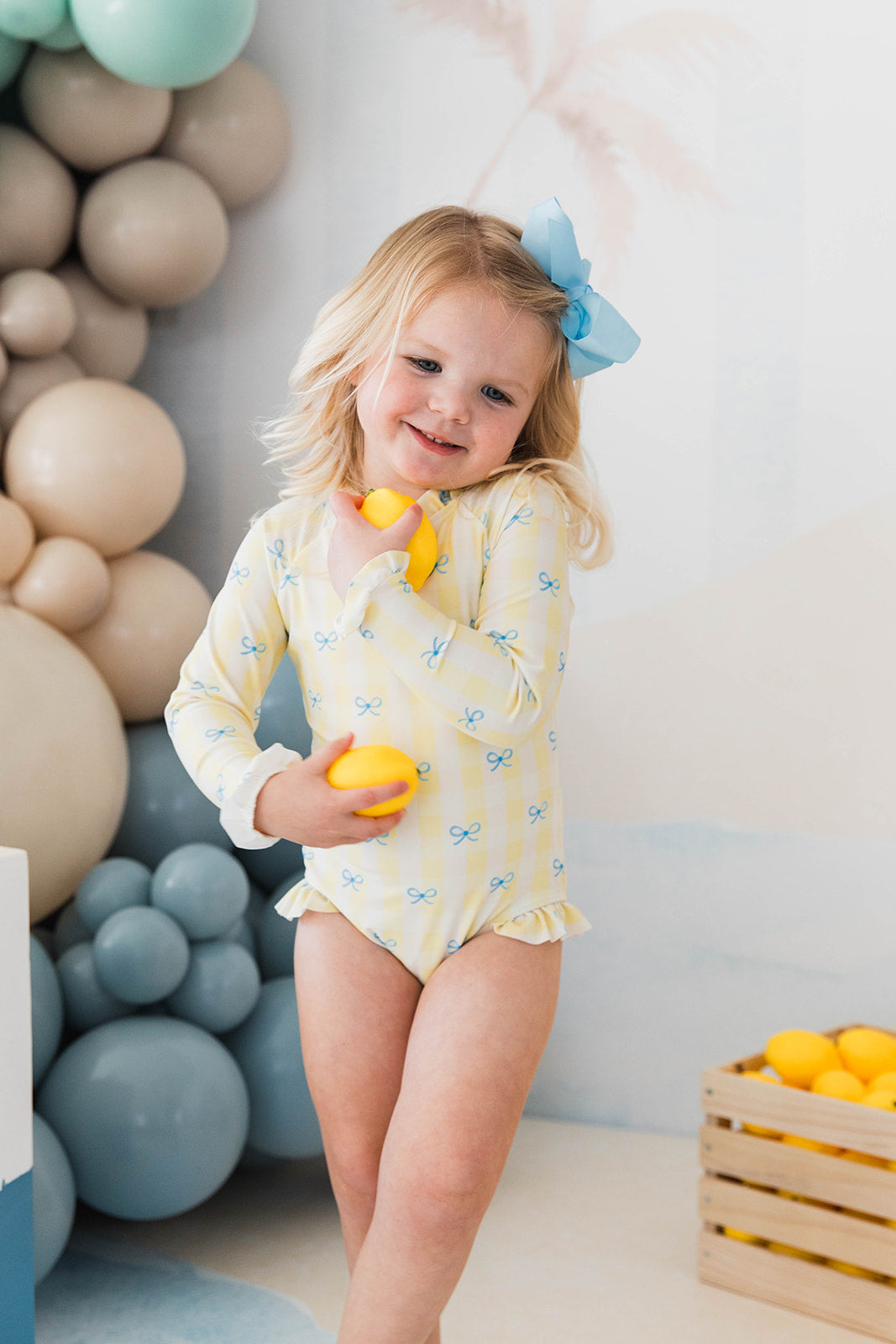 Laguna Rashguard - Lemoncello Check