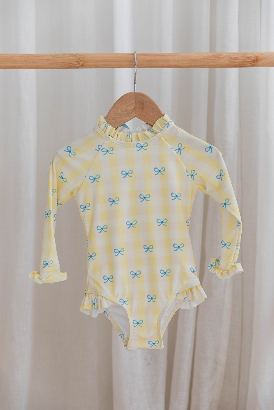 Laguna Rashguard - Lemoncello Check