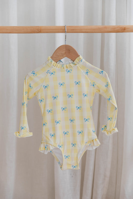 Laguna Rashguard - Lemoncello Check