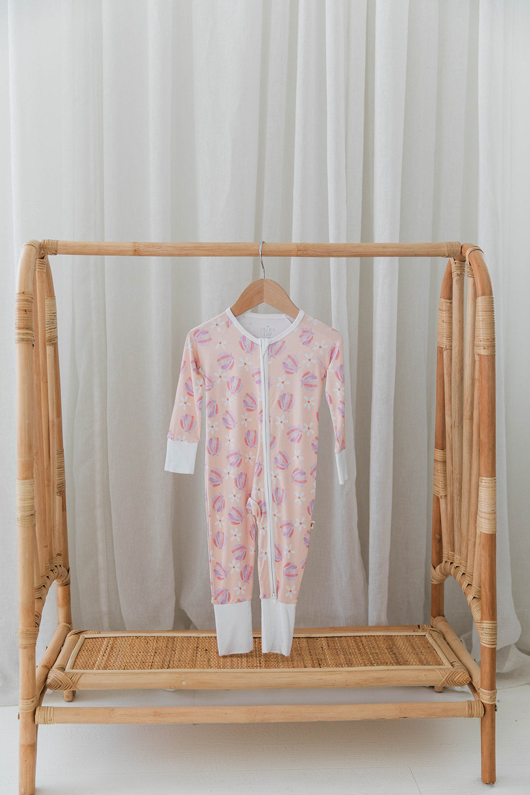 Zippered Romper in Shells
