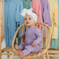 Zippered Romper in Lilac