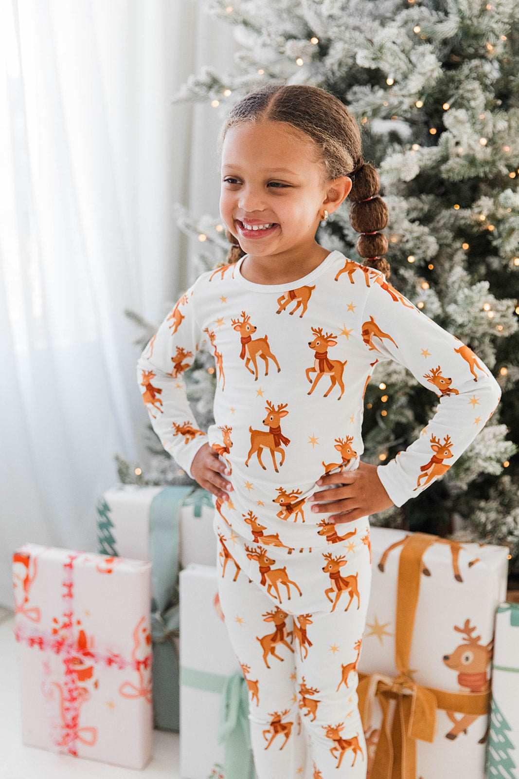 Two Piece Set in Reindeer Run