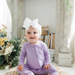 Zippered Romper in Lilac