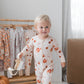 Zippered Romper in Turkey Trot