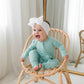 Zippered Romper in Mint