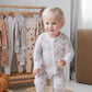 Zippered Romper in Thankful