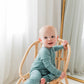 Zippered Romper in Sea