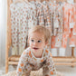 Zippered Romper in Fall Leaves
