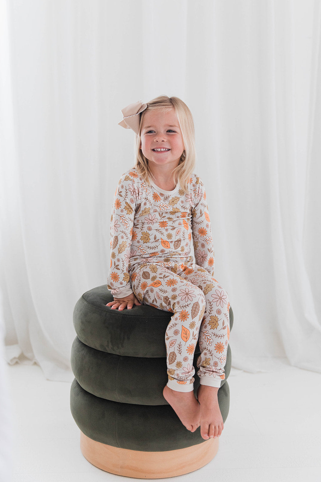 Two Piece Set in Fall Leaves