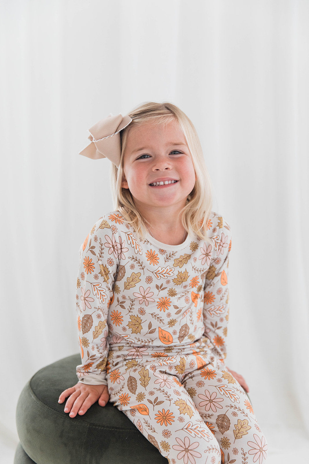 Two Piece Set in Fall Leaves