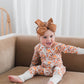 Zippered Romper in Maple Magic