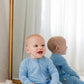 Zippered Romper in Sky