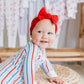 Zippered Romper in All American