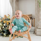 Zippered Romper in Mint
