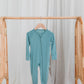 Zippered Romper in Sea