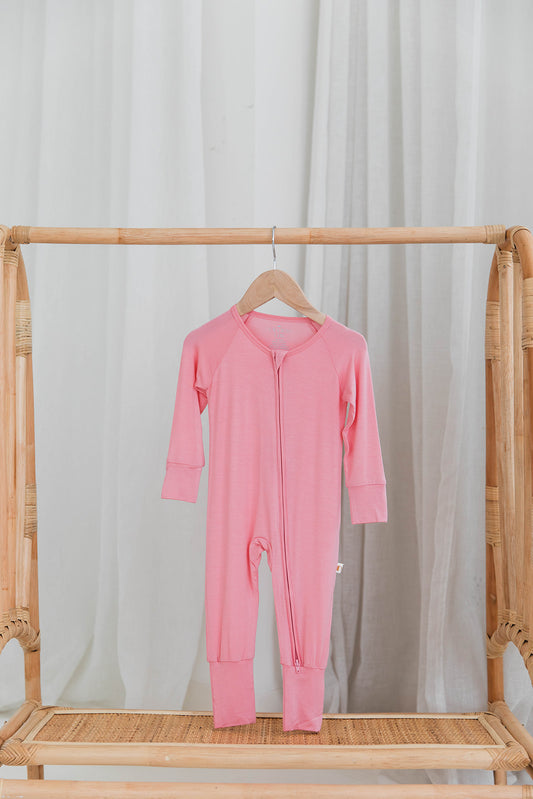 Zippered Romper in Tulip