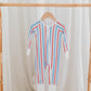 Zippered Romper in All American