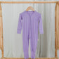 Zippered Romper in Lilac