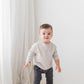 Long Sleeve Waffle Tee - Cream