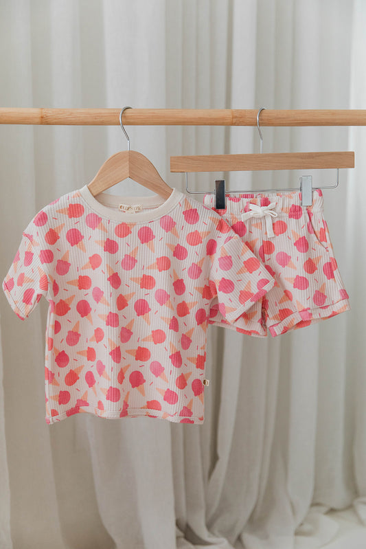 Two Piece Set in Ice Cream