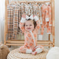 Zippered Romper in Pumpkin