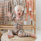 Zippered Romper in Autumn Plaid