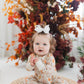 Zippered Romper in Fall Leaves