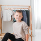 Long Sleeve Waffle Tee - Beige