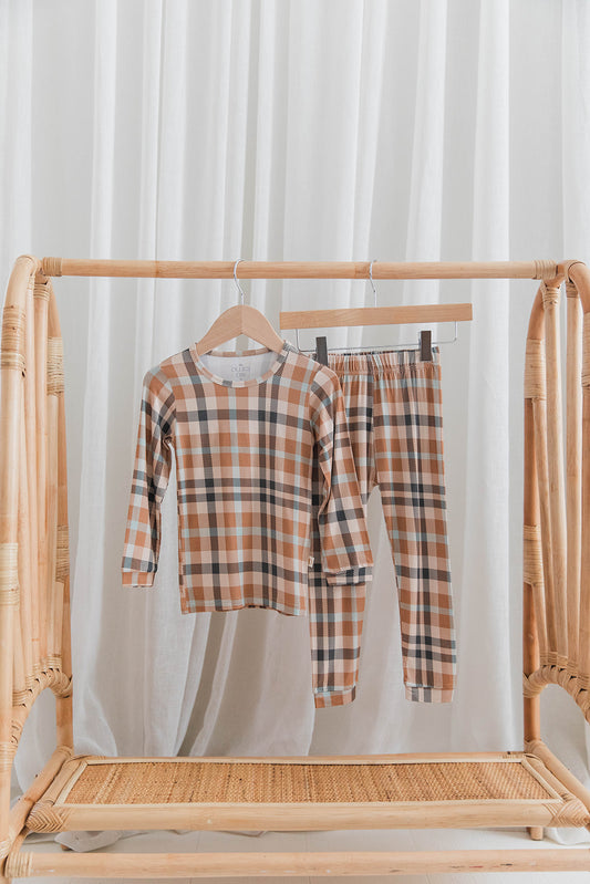 Two Piece Set in Autumn Plaid