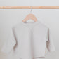 Long Sleeve Waffle Tee - Cream
