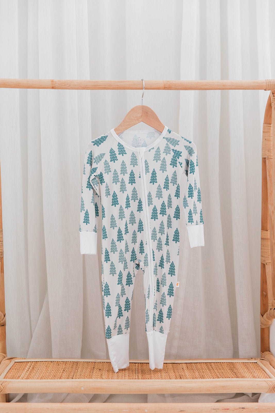 Zippered Romper in Evergreen